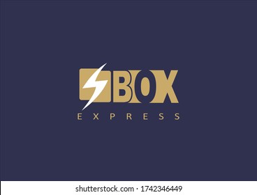 Flash Box Express Delivery Service Logo