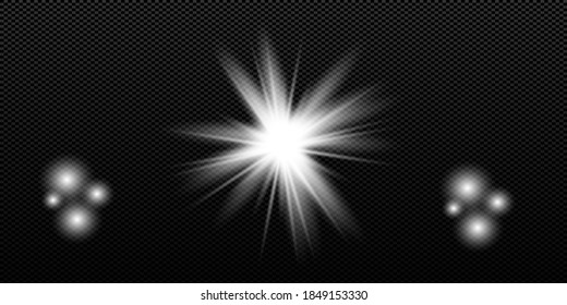 a flash of bright light a glint in a dark sky