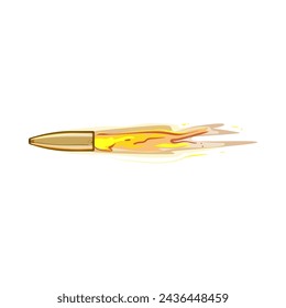 flash bullet flying cartoon. silver shot, action black, dust broken flash bullet flying sign. isolated symbol vector illustration