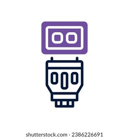 flash camera dual tone icon. vector icon for your website, mobile, presentation, and logo design.