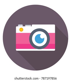 
Flash Camera flat colored Icon
