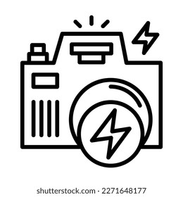 Flash Camera Icon Design For Personal And Commercial Use