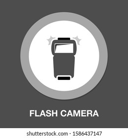 Flash Camera Icon - Photo Camera Flash Simple Solid Icon. Symbol, Logo Illustration. Pixel Perfect Vector Graphics - Vector