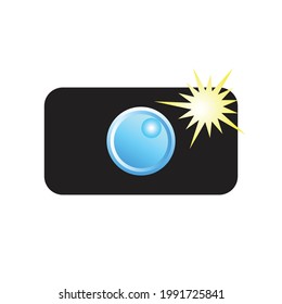 Flash Camera Vector, Photo Camera Icon