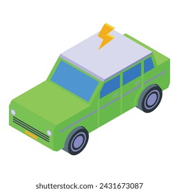 Flash car showroom icon isometric vector. Dealer auto. Garage location