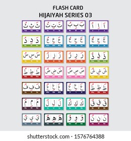 Flash Card Hijaiyah Printable Hijaiyah Education 스톡 벡터(로열티 프리 ...