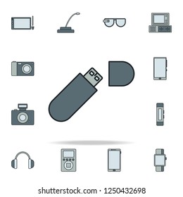 flash card icon. Devices icons universal set for web and mobile