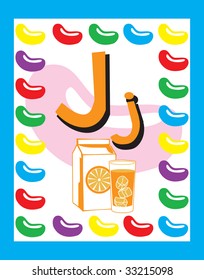 Flash Card Letter J nouns. See whole alphabet in my series!