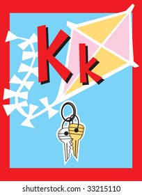 Flash Card Letter K nouns. See whole alphabet in my series!