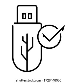flash card line icon vector