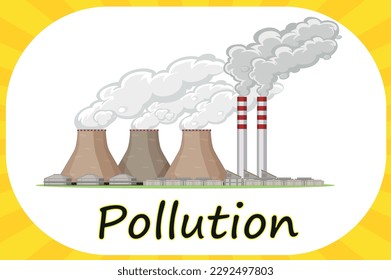 Flash card: Pollution: About Earth Day Items from the items that make pollution—in air, in water