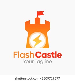 Flash Castle Logo Design Template. Good for Business, Agency, Community and Organization