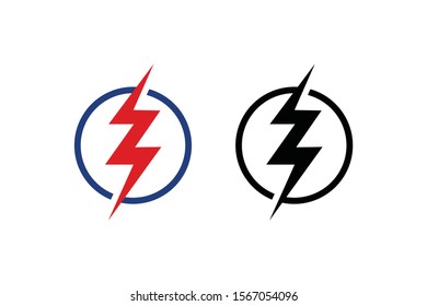 flash concept for electric logo or power icon ready to use