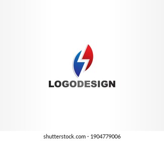 Flash concept logo design identity icon