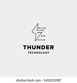 flash connection logo design vector technology internet symbol