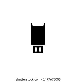 Flash desk icon. Memory storage sign