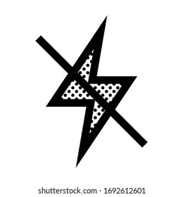 Flash deshabilitado. Icono lleno de puntos.