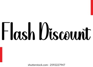Flash Discount Best sale saying typography text