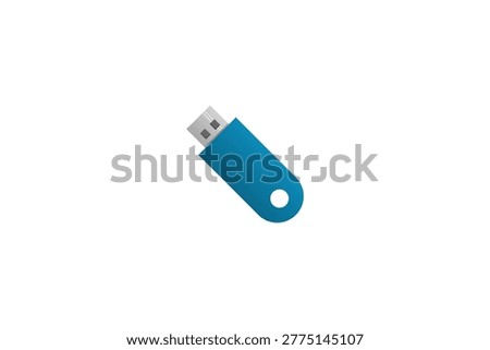 flash disk data storage color icon