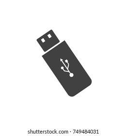 Flash disk icon for data computer equipment usb