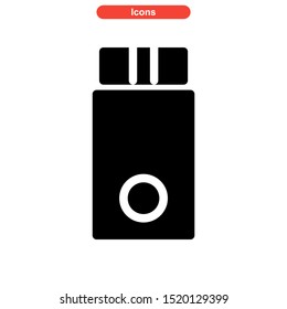 flash disk icon isolated sign symbol vector illustration - high quality black style vector icons

