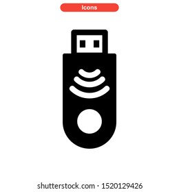 flash disk icon isolated sign symbol vector illustration - high quality black style vector icons
