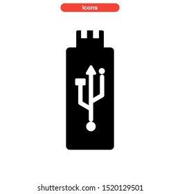 flash disk icon isolated sign symbol vector illustration - high quality black style vector icons
