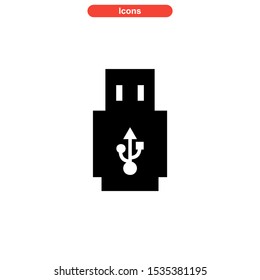 flash disk icon isolated sign symbol vector illustration - high quality black style vector icons
