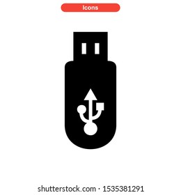 flash disk icon isolated sign symbol vector illustration - high quality black style vector icons
