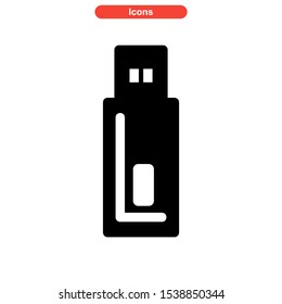 flash disk icon isolated sign symbol vector illustration - high quality black style vector icons
