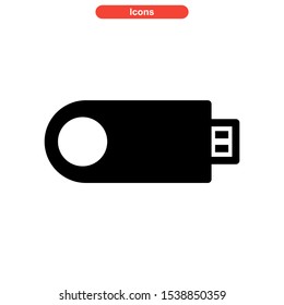 flash disk icon isolated sign symbol vector illustration - high quality black style vector icons
