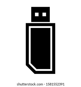 flash disk icon isolated sign symbol vector illustration - high quality black style vector icons
