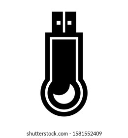 flash disk icon isolated sign symbol vector illustration - high quality black style vector icons
