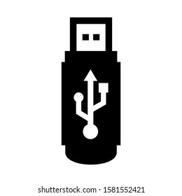 flash disk icon isolated sign symbol vector illustration - high quality black style vector icons
