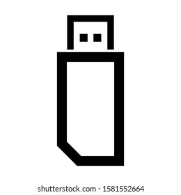 flash disk icon isolated sign symbol vector illustration - high quality black style vector icons
