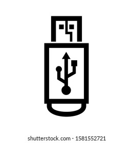 flash disk icon isolated sign symbol vector illustration - high quality black style vector icons
