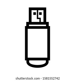 flash disk icon isolated sign symbol vector illustration - high quality black style vector icons
