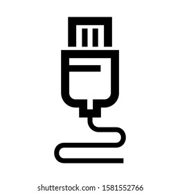 flash disk icon isolated sign symbol vector illustration - high quality black style vector icons
