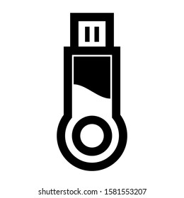 flash disk icon isolated sign symbol vector illustration - high quality black style vector icons
