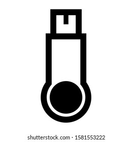 flash disk icon isolated sign symbol vector illustration - high quality black style vector icons
