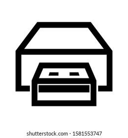 flash disk icon isolated sign symbol vector illustration - high quality black style vector icons
