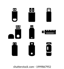 icono de disco flash o logotipo símbolo de signo aislado ilustración vectorial - Colección de iconos vectoriales de estilo negro de alta calidad