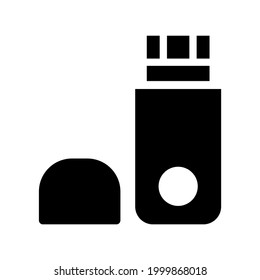 flash disk icon or logo isolated sign symbol vector illustration - high quality black style vector icons
