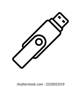 flash disk icon vector design template in white background