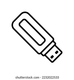 flash disk icon vector design template in white background