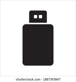 Flash Disk Icon Vector Logo Template Illustration