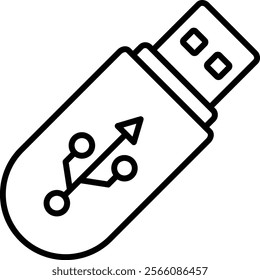 Flash Disk vector icon. Can be used for printing, mobile and web applications.