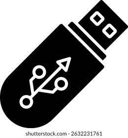 Flash Disk vector icon. Can be used for printing, mobile and web applications.