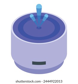 Flash drinker icon isometric vector. Water bowl store. Toy pet accessories