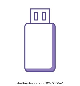 flash drive backup icon with shadow